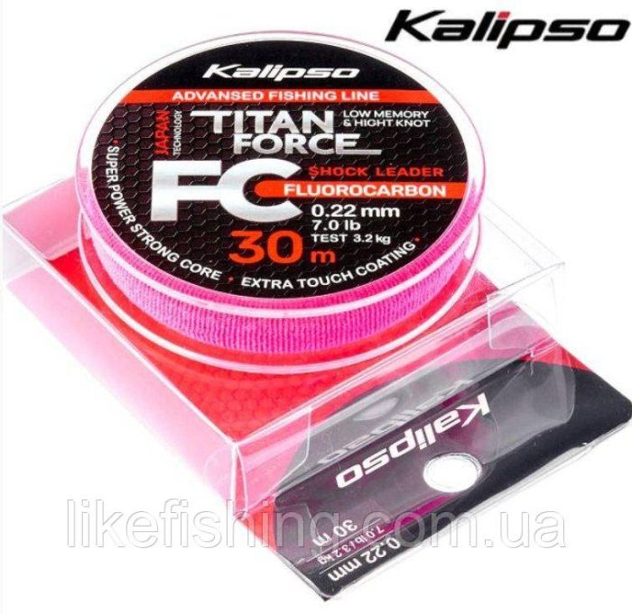 Флюорокарбон 30м 0.26мм Kalipso Titan Force FC Leader