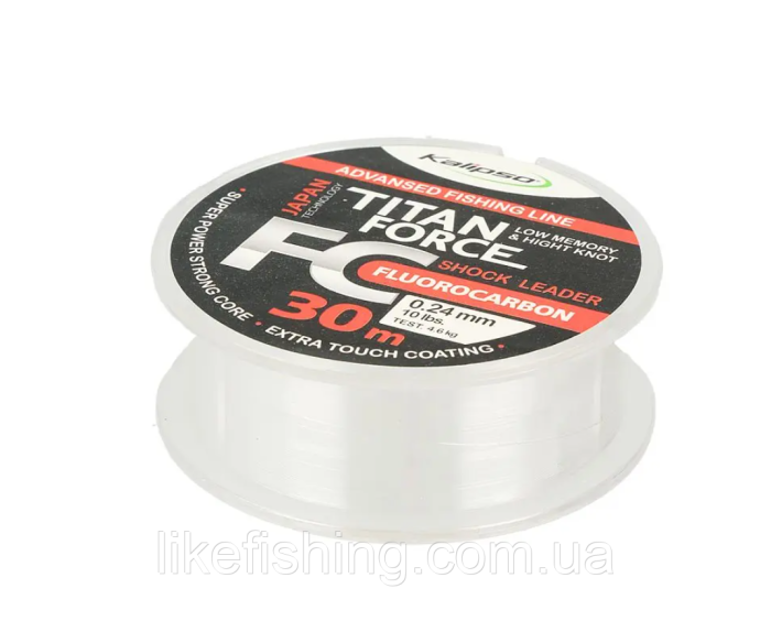 Флюорокарбон 30м 0.26мм Kalipso Titan Force FC Leader