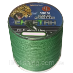 Шнур 0.30 мм 500 м 28.8 кг PE X4 Cheetah Weida Green