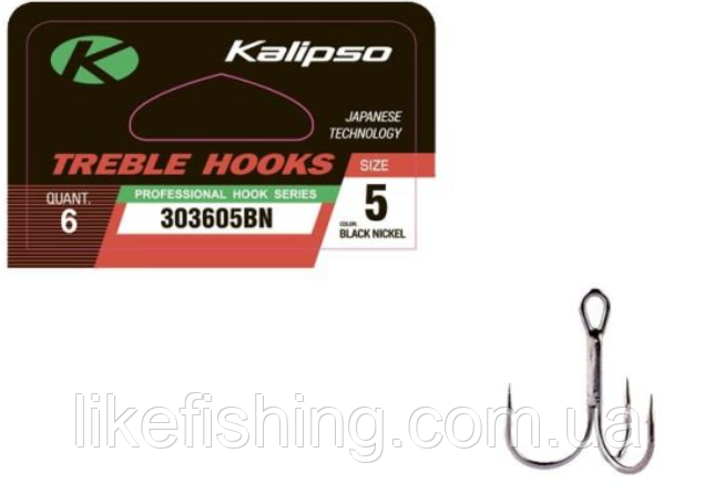 Крючок тройник Kalipso Treble 303605BN №5 6шт
