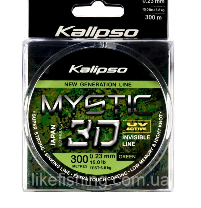 Лісочка 300м 0.35мм Kalipso Mystic 3D Green