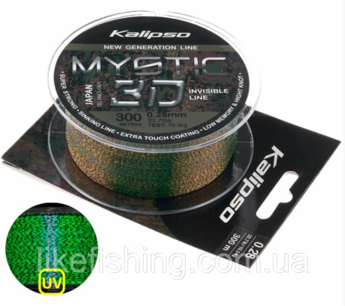 Леска 300м 0.40мм Kalipso Mystic 3D