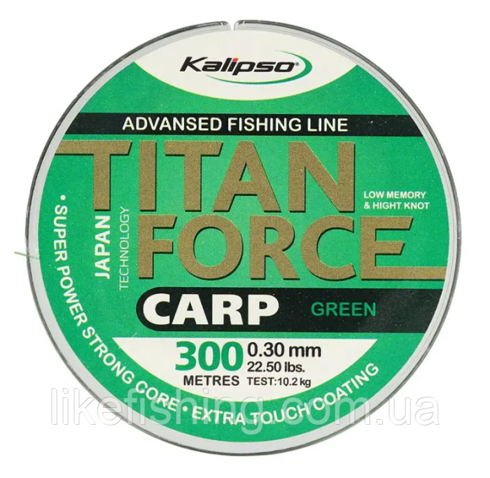 Леска 300м 0.28мм Kalipso Titan Force Carp GR
