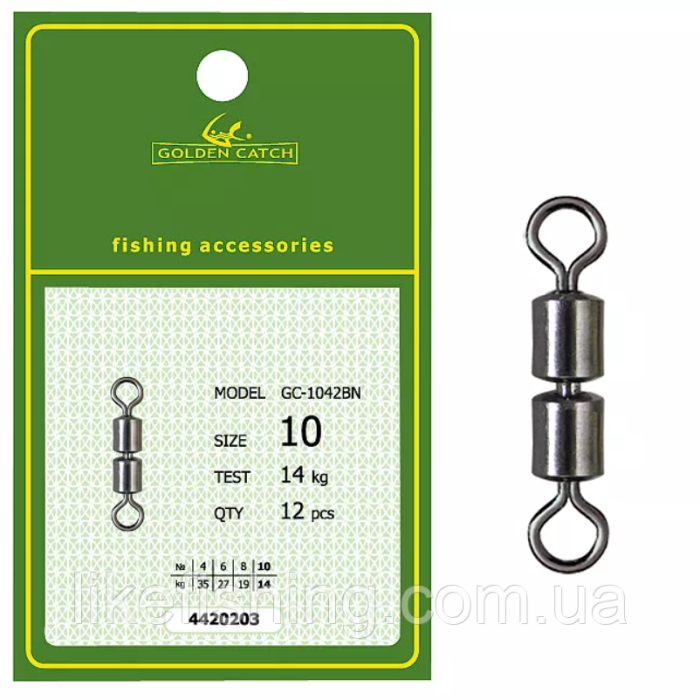 Вертлюг GC High Speed Double 1042BN №10(12шт)