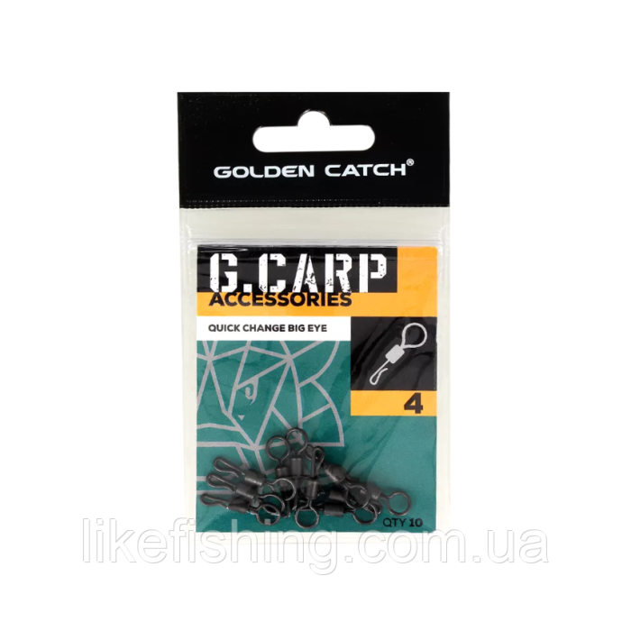Вертлюг GC G.Carp Quick Change Big Eye №4 (10шт)