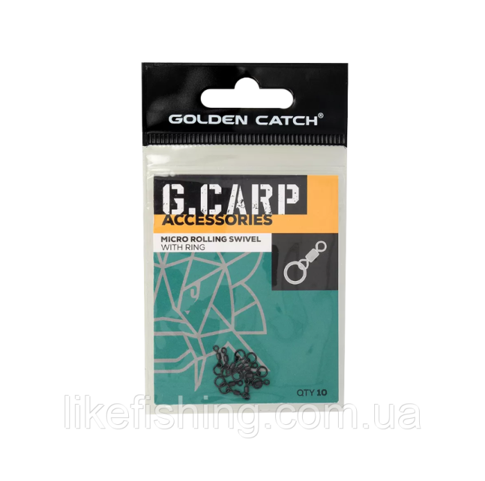 Вертлюг GC G.Carp Micro Rolling Swivel with Ring №14 (10шт)