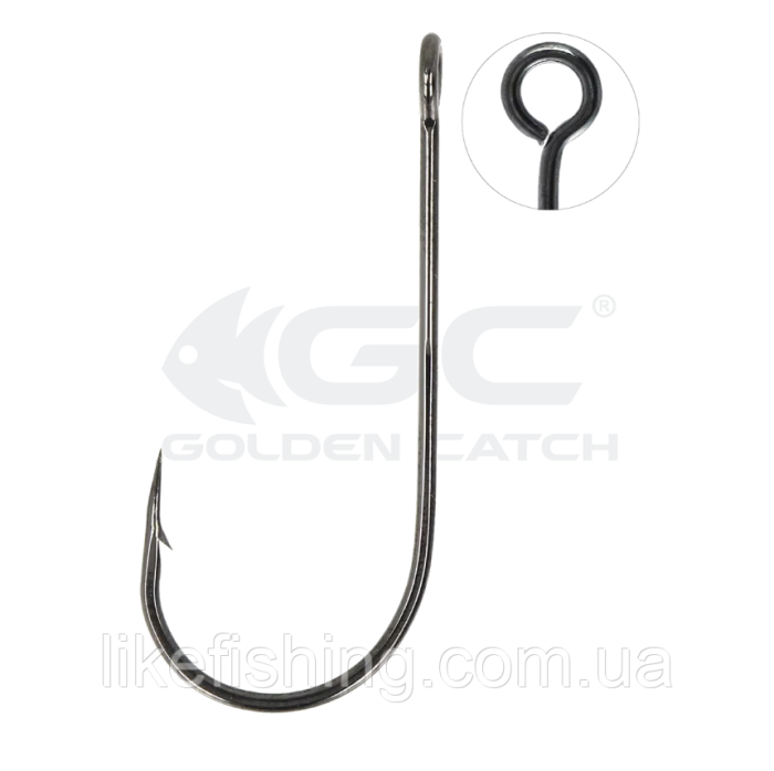 Крючок №2 (6шт) GC Single Worm 1234BN