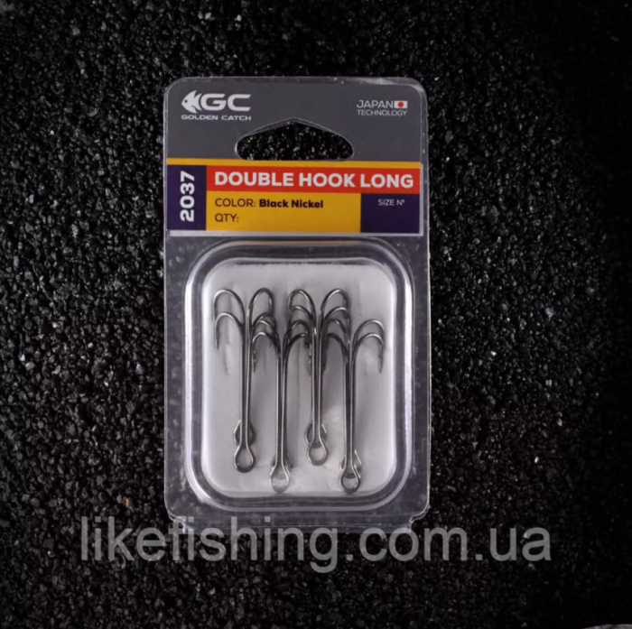 Крючок №2 (6шт) GC двойник Long L2037BN