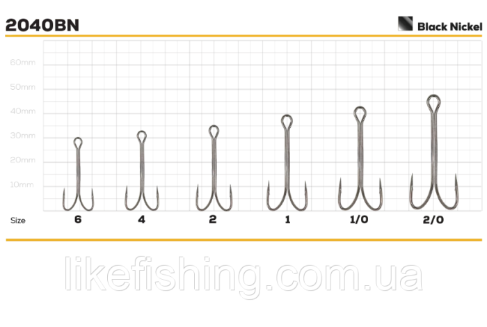 Крючок двойник №1 (6шт) GC Double Long Sport 2040BN