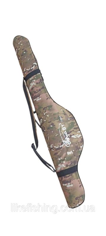 Чехол - Кофр для удилищ с катушками 135 см 2 отсека Boya By камуфляж