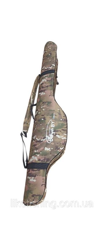 Чехол - Кофр для удилищ с катушками 135 см 2 отсека Boya By камуфляж