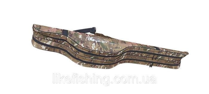 Чехол - Кофр для удилищ с катушками 135 см 2 отсека Boya By камуфляж