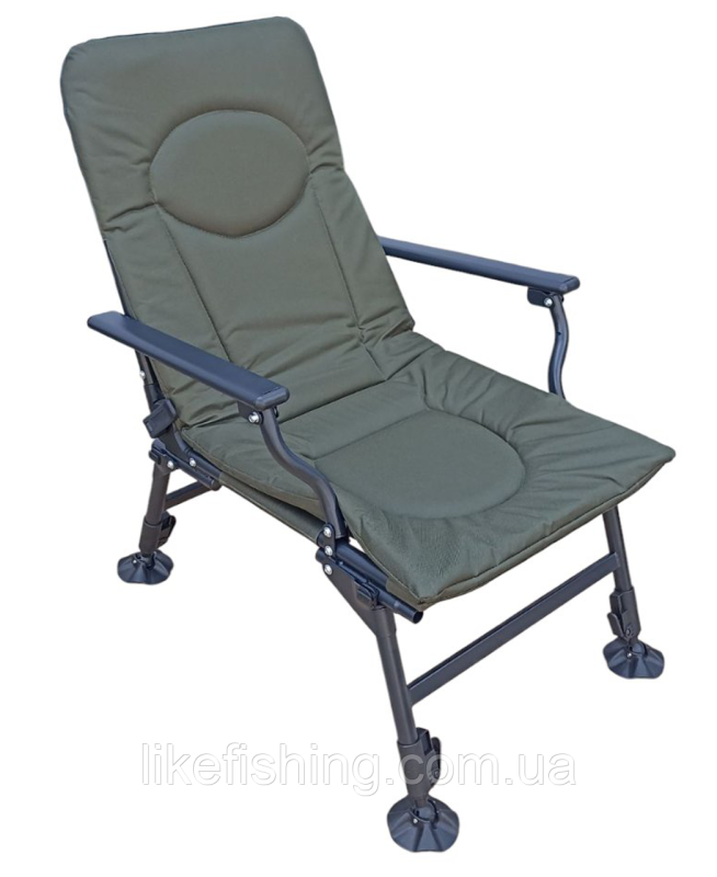 Крісло-ліжко рибальське складне з підставкою для ніг 165 х 110 х 50 см з чохлом
