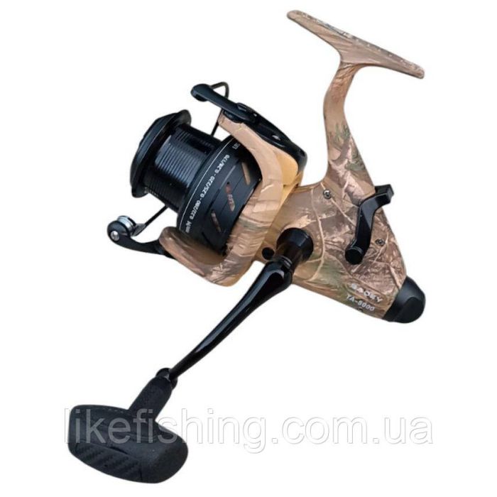 Катушка карповая TA 5000 Camo Sadey 9+1BB байтраннер, две шпули