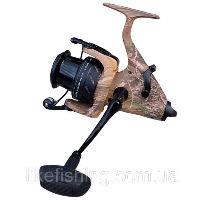 Катушка карповая TA 5000 Camo Sadey 9+1BB байтраннер, две шпули