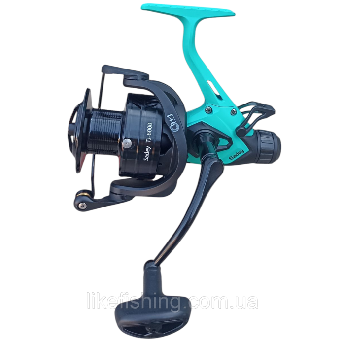 Катушка карповая TJ 6000 Sadey 9+1BB байтраннер, две шпули