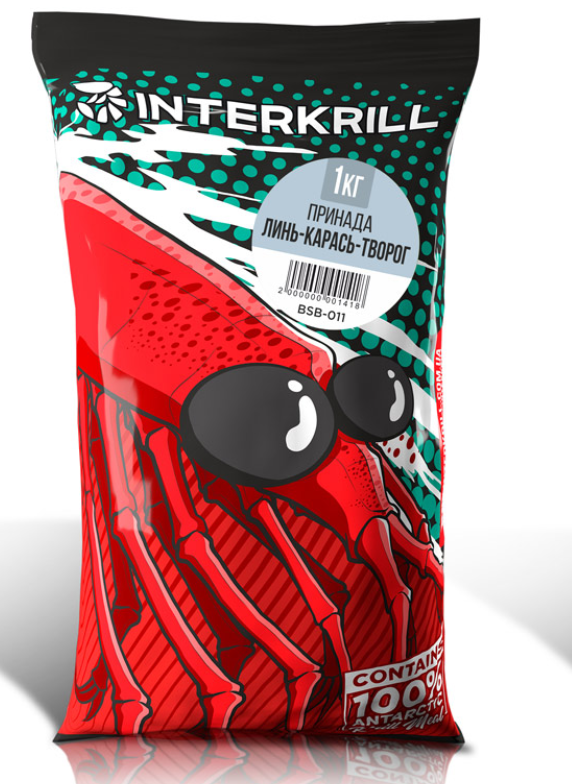 Прикормка INTERKRILL Линь-Карась-Творог 1кг