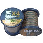 Шнур 0.18 мм 1000 м 14.6 кг Drew Sapfir X4