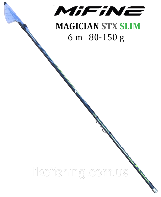 Удочка 6 м 80-150 г Mifine Magician STX SLIM Bolo боковой кивок