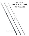 Удилище карповое 3.6 м 3.5 lb Dedicate Carp Aifeima