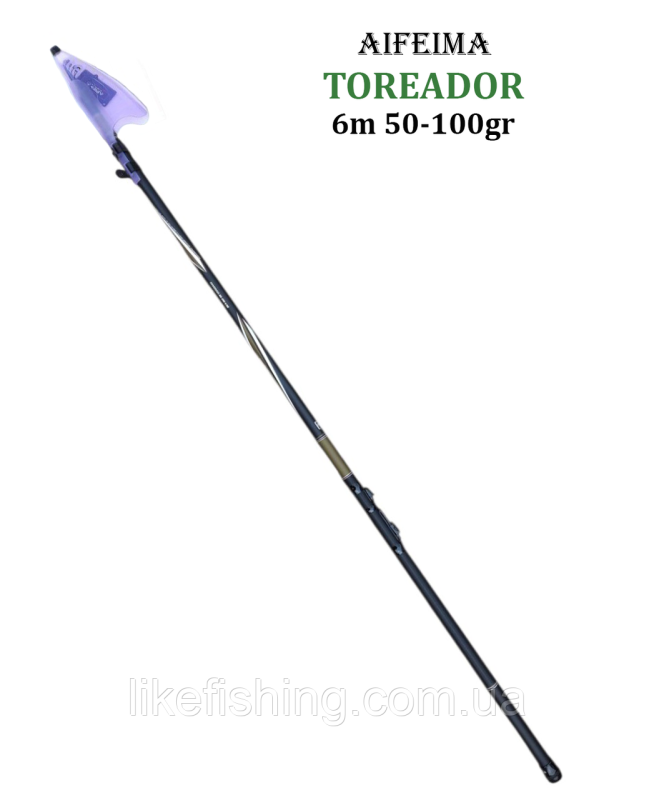 Вудка 6 м 50-100 г Toreador Aifeima New Bolo бічний кивок