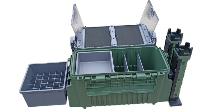 Ящик Multi Box Kaida для спінінгового лову з тримачами вудлищ