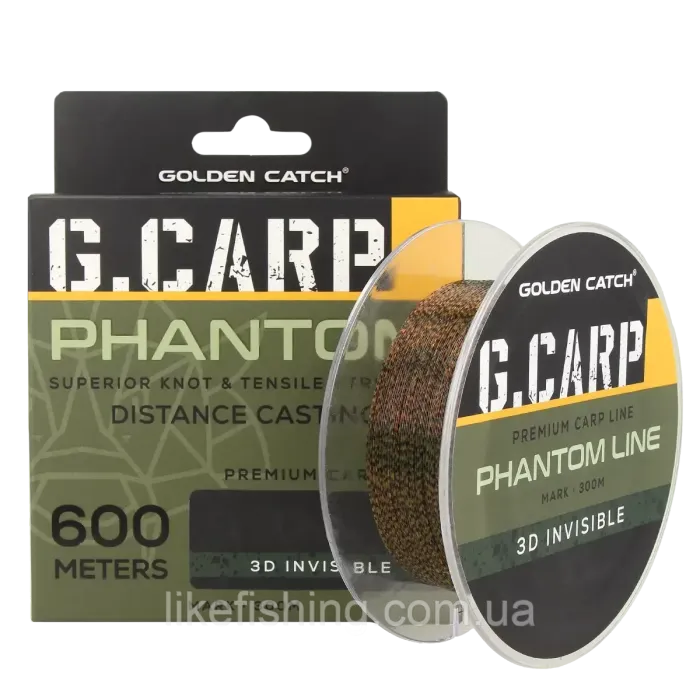 Леска GC G.Carp Phantom Line 600м 3D Invisible 0.26мм
