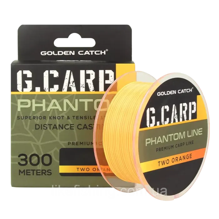 Леска GC G.Carp Phantom Line 300м Two Orange 0.32мм