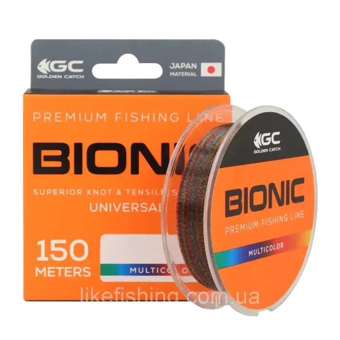 Леска GC Bionic Universal Line 150м Multicolor 0.23мм