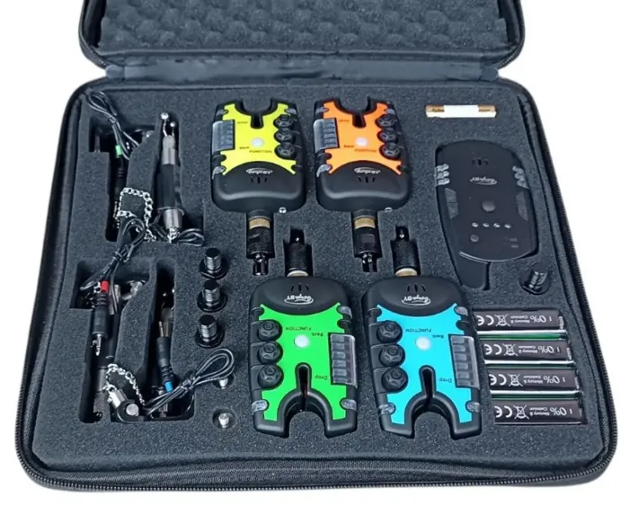 Набір 3в1 сигналізатори клювання + свінгери електронні + швидкознімачі Boya By Антизлодій JY-27B-SWK