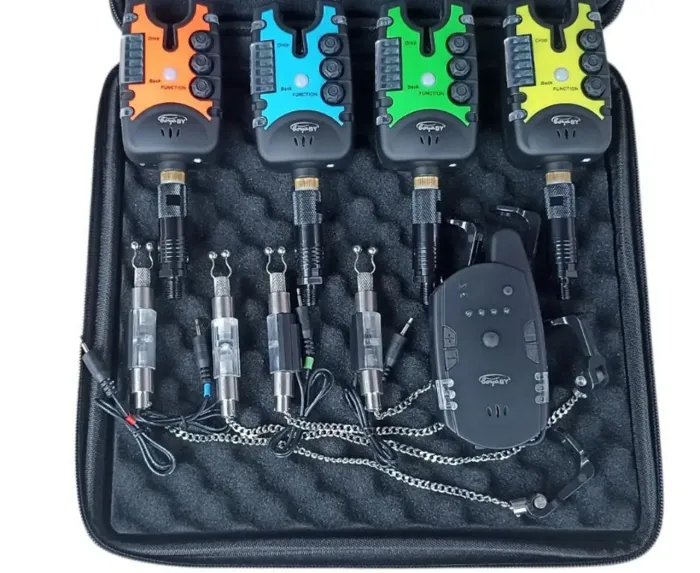 Набір 3в1 сигналізатори клювання + свінгери електронні + швидкознімачі Boya By Антизлодій JY-27B-SWK