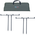 Стійки з буз барами на 4 вудлища Boya By чорні в чохлі