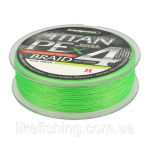 Шнур 0.14 мм 10.2 кг 150 м Kalipso Titan PE X4 Fluo Green