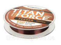 Леска 0.25 мм 150 м 7.3 кг Kalipso Titan Force Feeder Brown