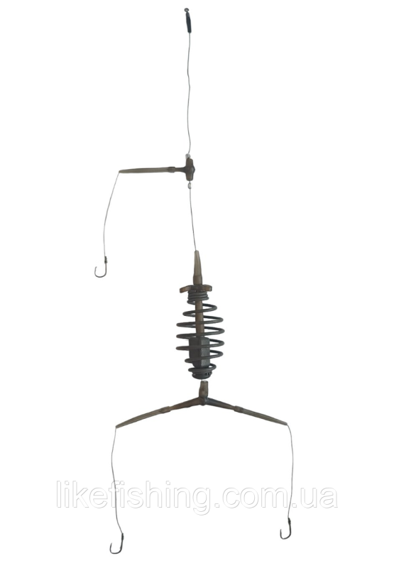 Готовая снасть пружина 60 г 3 крючка Fishing Rain S 3860