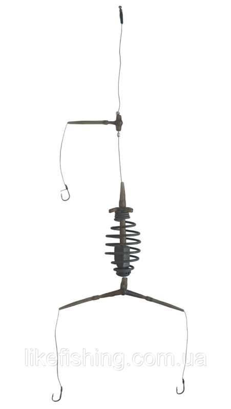Готовая снасть пружина 60 г 3 крючка Fishing Rain S 3860