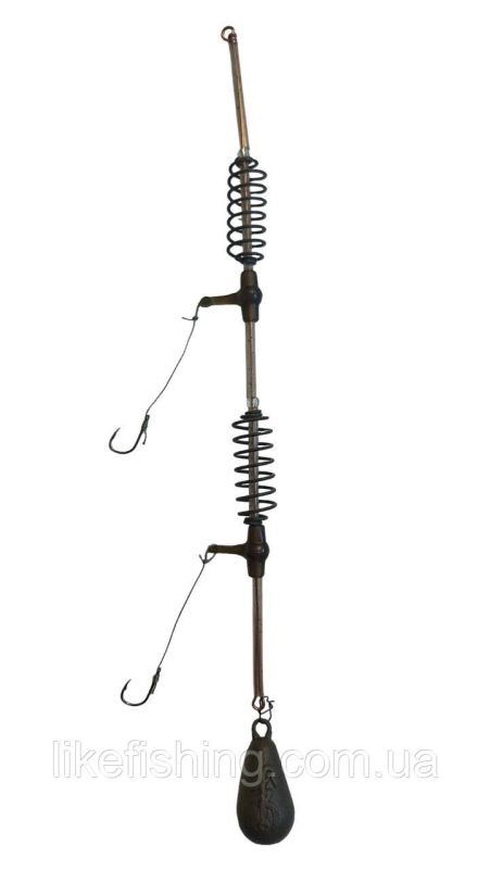 Готовая снасть 40г 2 пружины 2 крючка Fishing Rain KOP 2840
