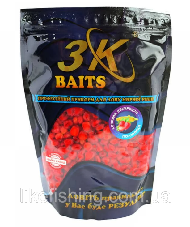 Сладкая кукуруза клубника 800 г 3K Baits