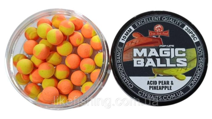 Плавающие бойлы POP-UP 10mm Acid Pear & Pineapple Carp Tasty Food