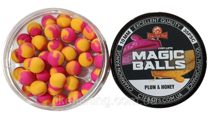 Плавающие бойлы POP-UP 10mm Plum & Honey Carp Tasty Food
