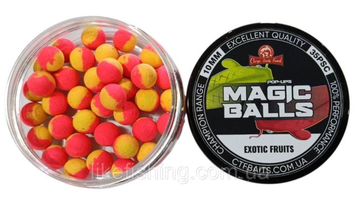 Плавающие бойлы POP-UP 10mm Exotic Fruits Carp Tasty Food