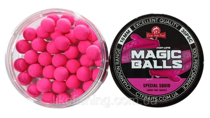 Плавающие бойлы POP-UP 10mm Special Squid Carp Tasty Food