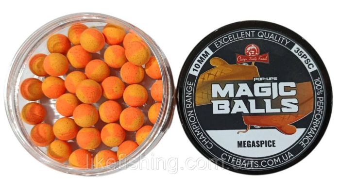 Плавающие бойлы POP-UP 10mm Megaspice Carp Tasty Food