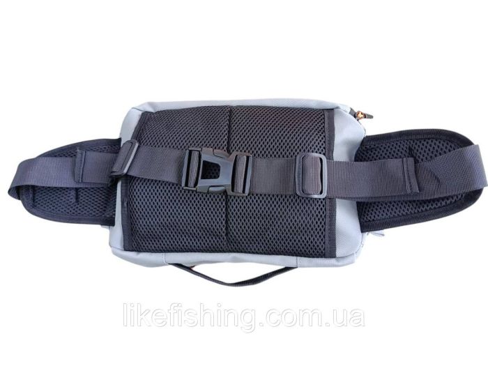 Сумка спиннингиста поясная Kaida PX106 серая