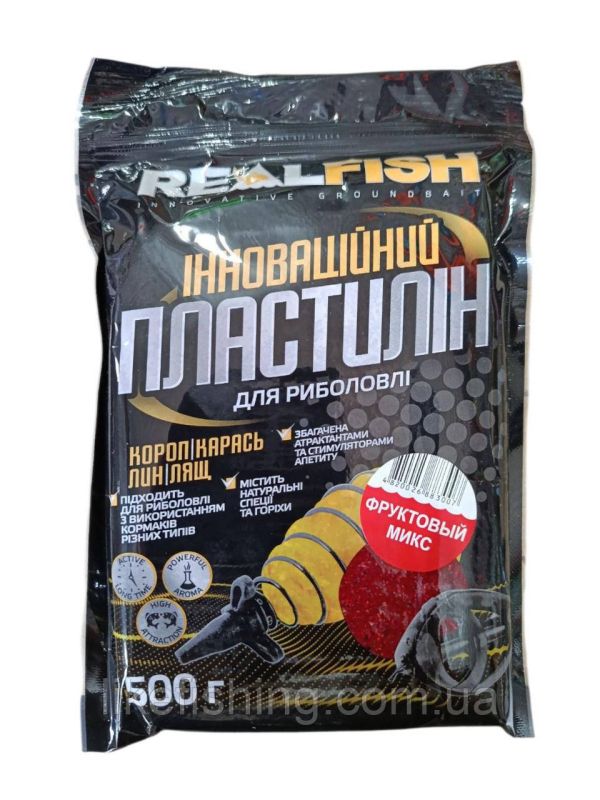 Рыболовный пластилин RealFish Фруктовый микс 500 г