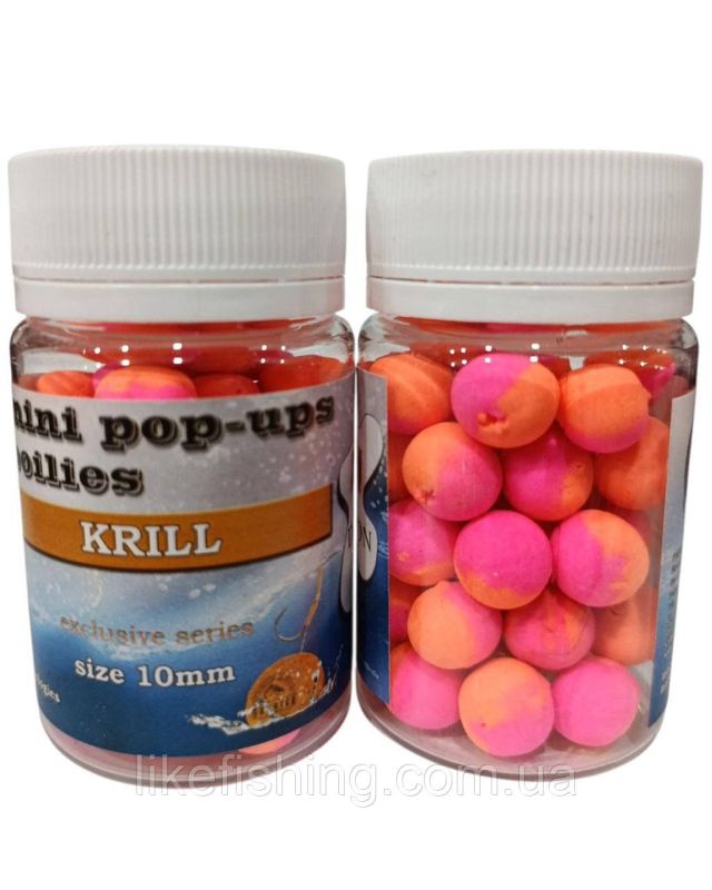 Плавающие бойлы POP-UP 10mm Krill Dr.Agon