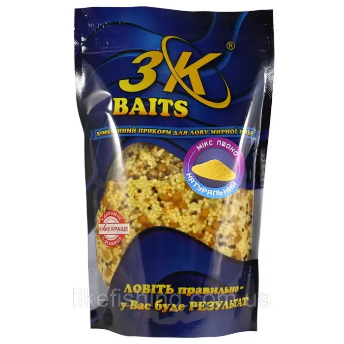 Зерновой МИКС Пшено натуральный 500г 3K Baits