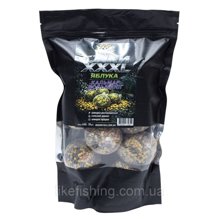 PVA Стики XXL – ЯБЛОКИ (10шт) – Кальмар-Осьминог Boom Carp
