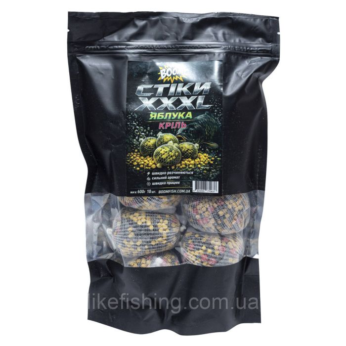PVA Стики XXL – ЯБЛОКИ (10шт) – Криль Boom Carp