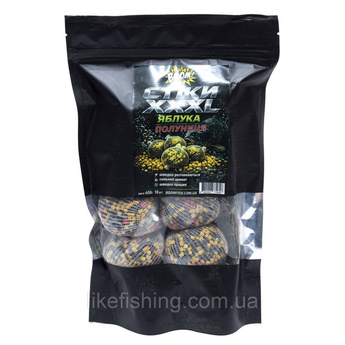 PVA Стики XXL – ЯБЛОКИ (10шт) – Клубника Boom Carp